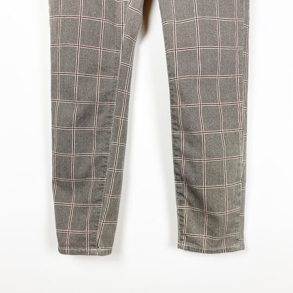 Frame Le High Skinny Crop Jean Window Pane Plaid Pants Womens Size 25 - Picture 5 of 11